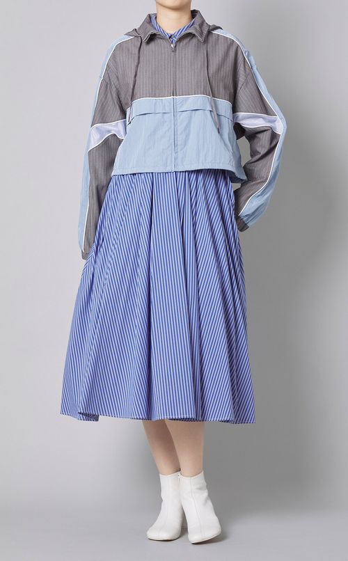 パッチワークトラックブルゾン