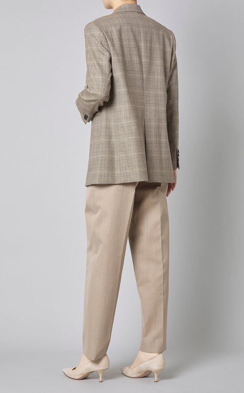 チェックダブルジャケット