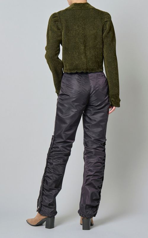 フラワージャガードニットカーディガン