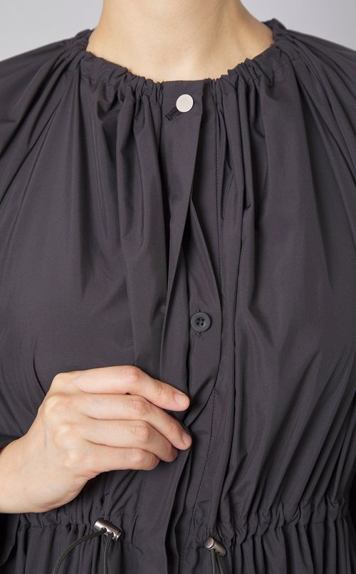 リモンタフタギャザーコートワンピース