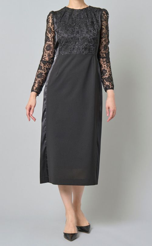 メタルラメレースドレス