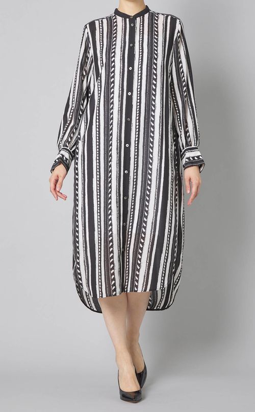 ドットストライプワンピース