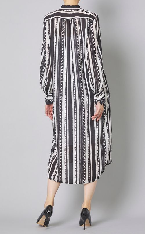 ドットストライプワンピース