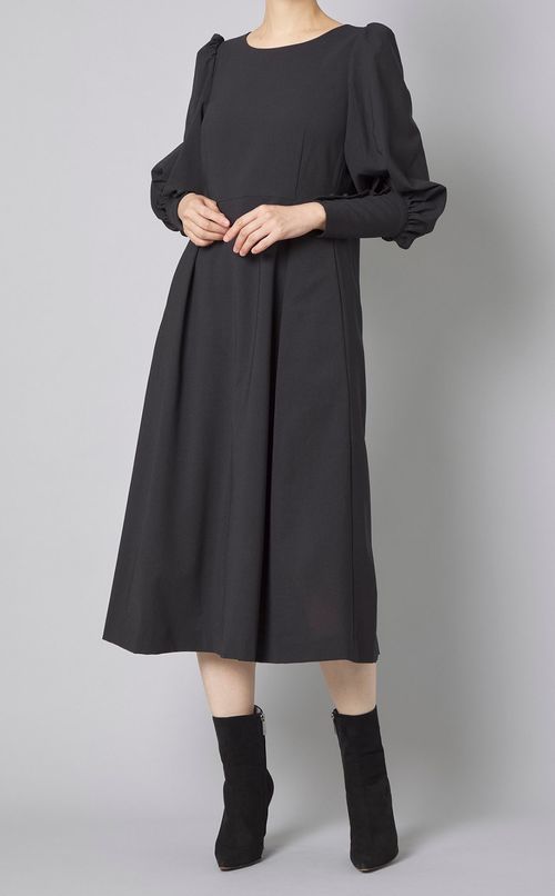 レースコンビスリーブワンピース