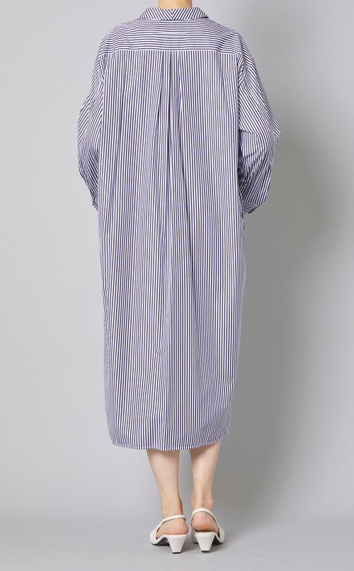 オープンカラーシャツワンピース