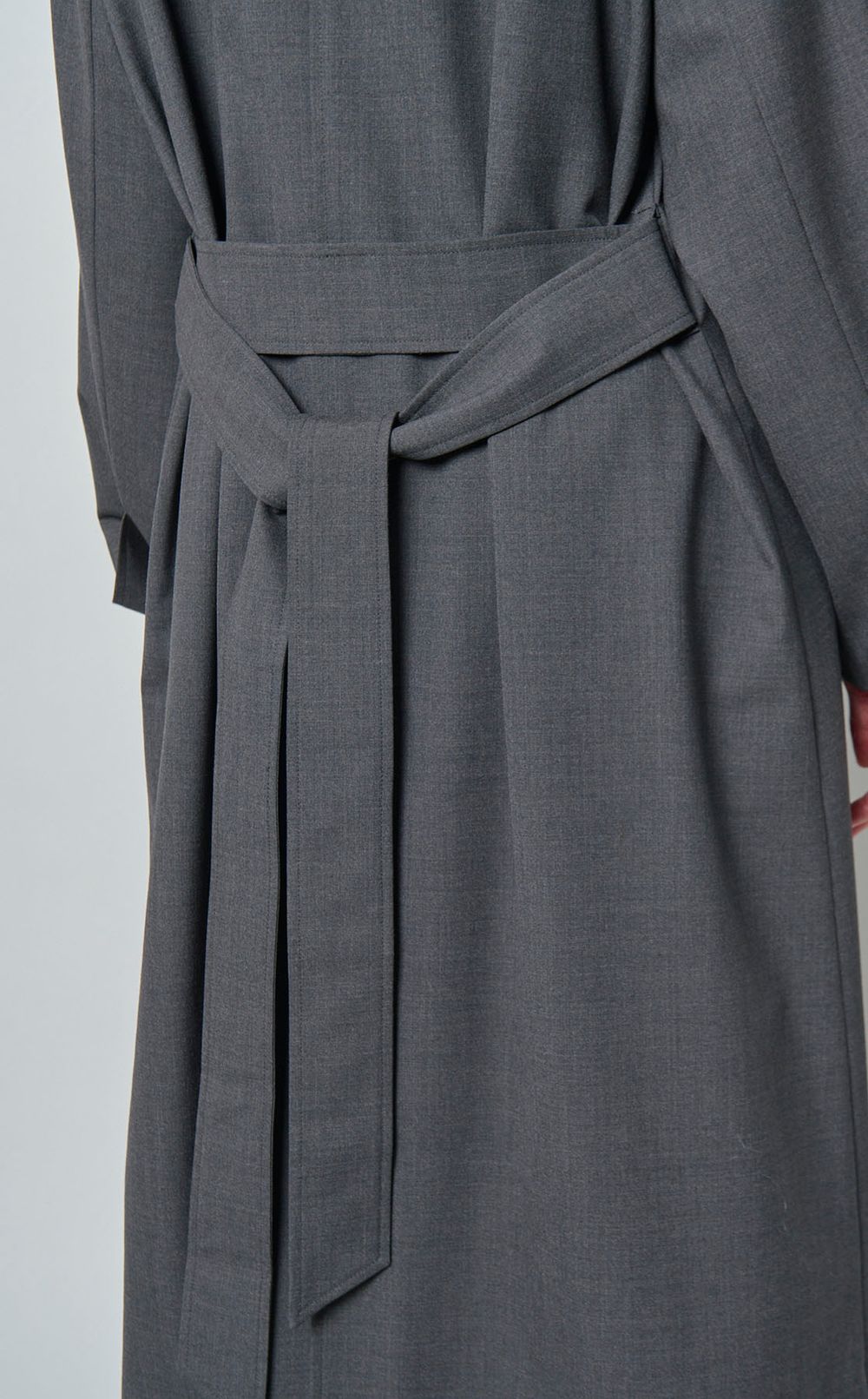 ウール混ステンカラーコート