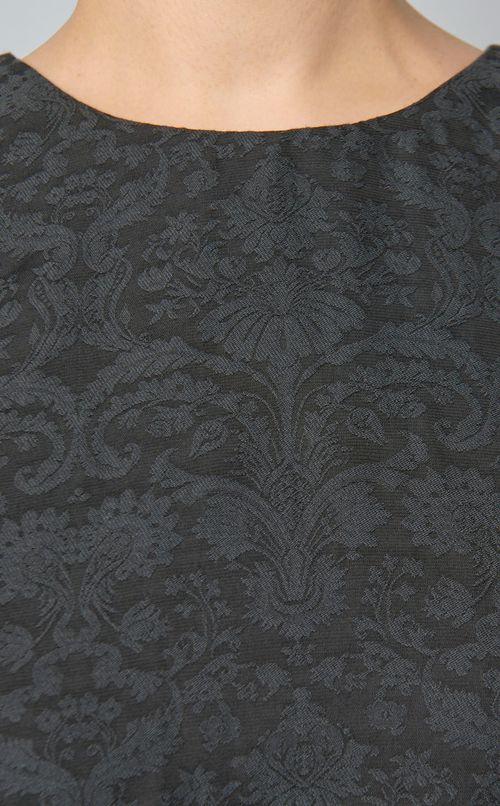 ジャガードシアースリーブワンピース