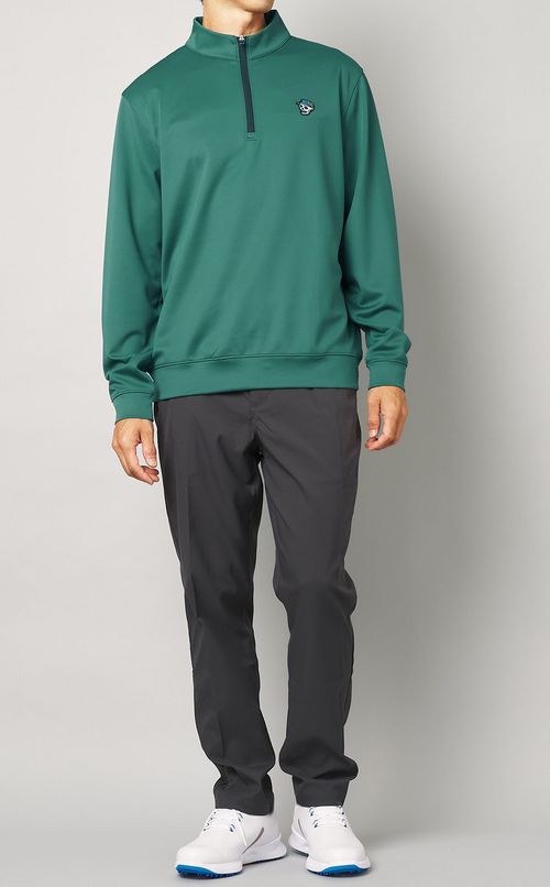 【手洗い可】ハーフジッププルオーバー