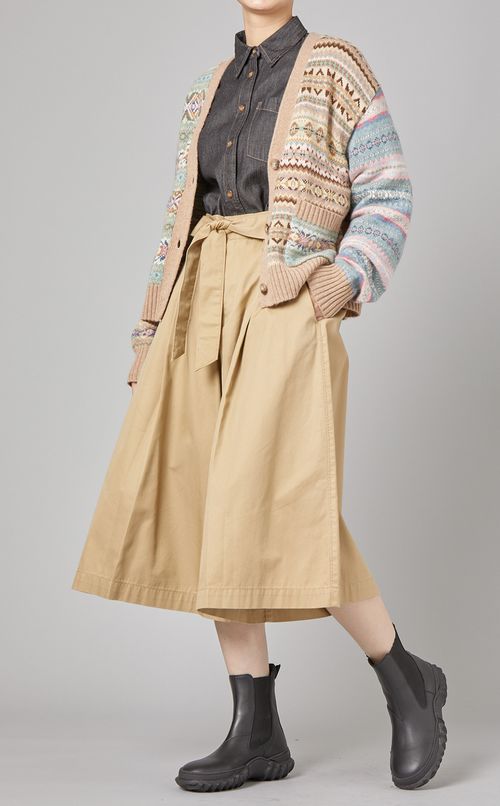 袖リボンシャツ