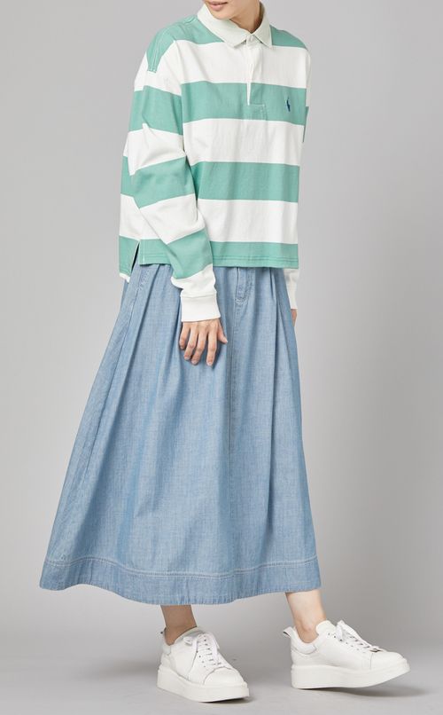 ウエストリボンフレアスカート