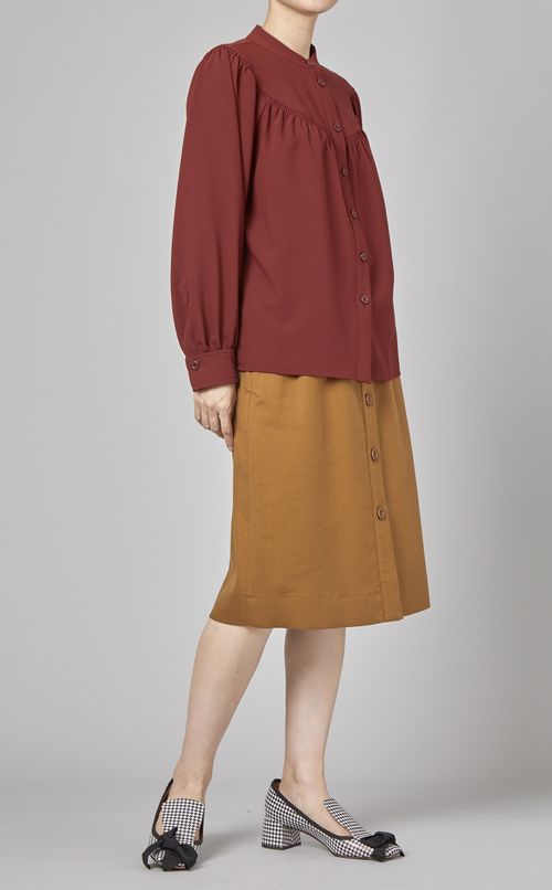 フロントギャザーブラウス