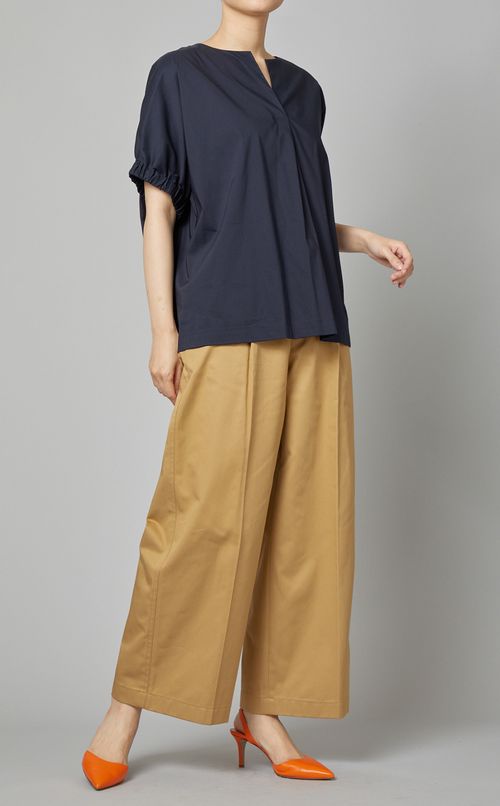 フロントタックワイドチノパンツ