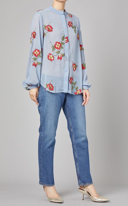 ハイライズアンクルシガレットデニム