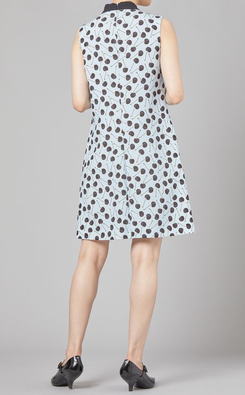 チェリープリントボウタイドレス