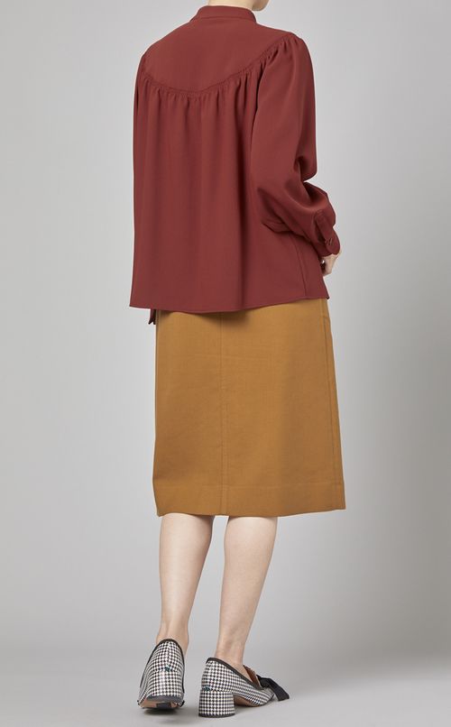 フロントギャザーブラウス