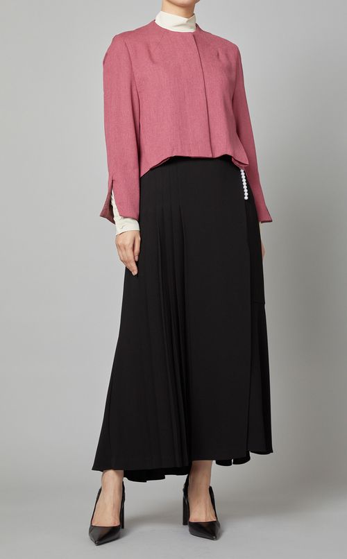 パール付プリーツスカート