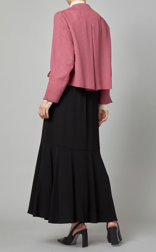 カフスレースノーカラージャケット