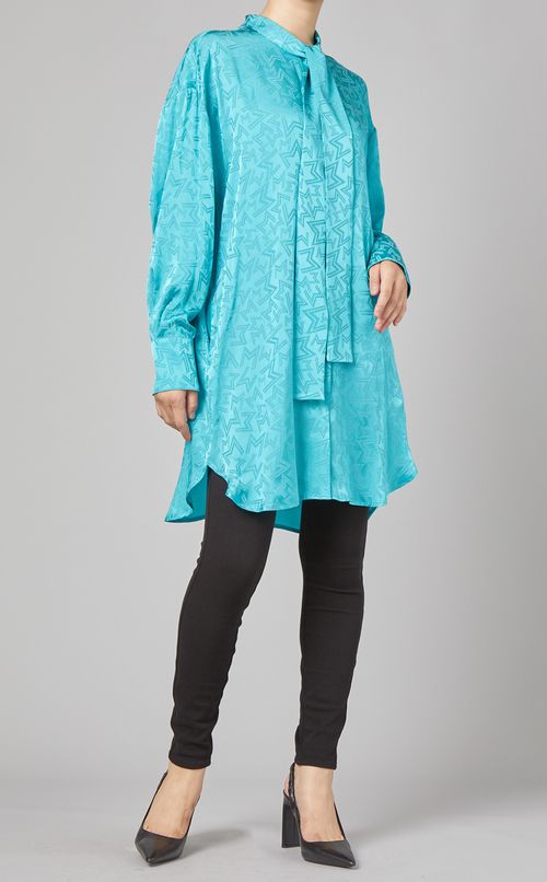 ジャガードボウタイワンピース