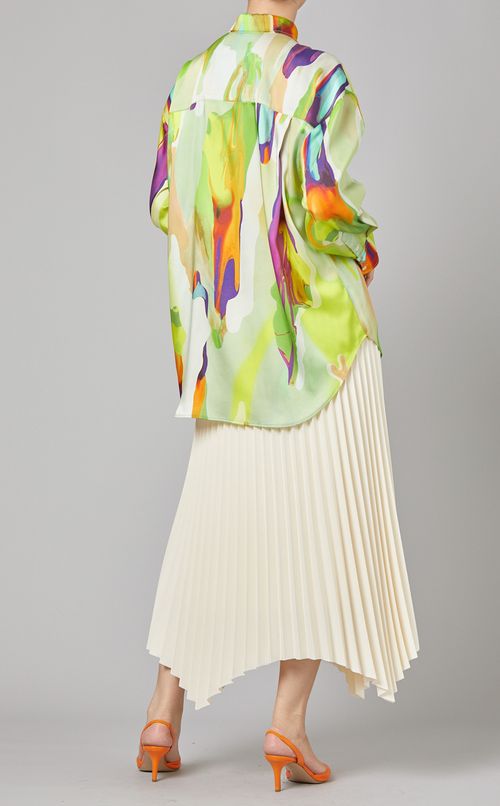 マルチプリントロングシャツ