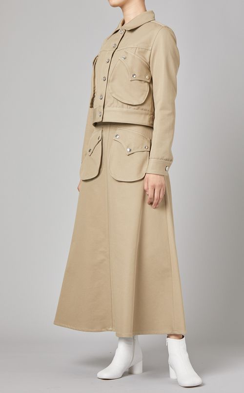 ラウンドポケットコットンスカート