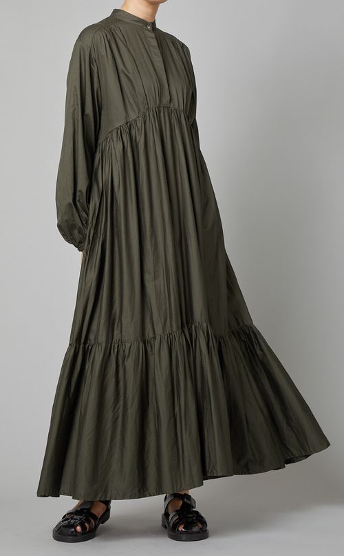 コットンティアードワンピース