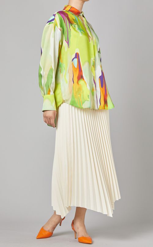 プリーツイージースカート