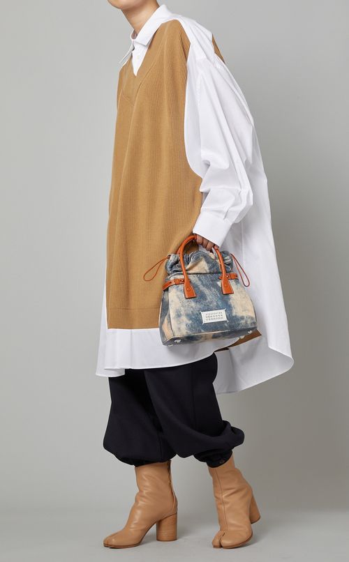 ニットコンビロングシャツ