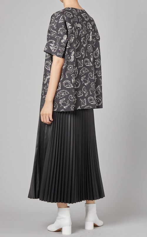 マルチプリントコットンブラウス