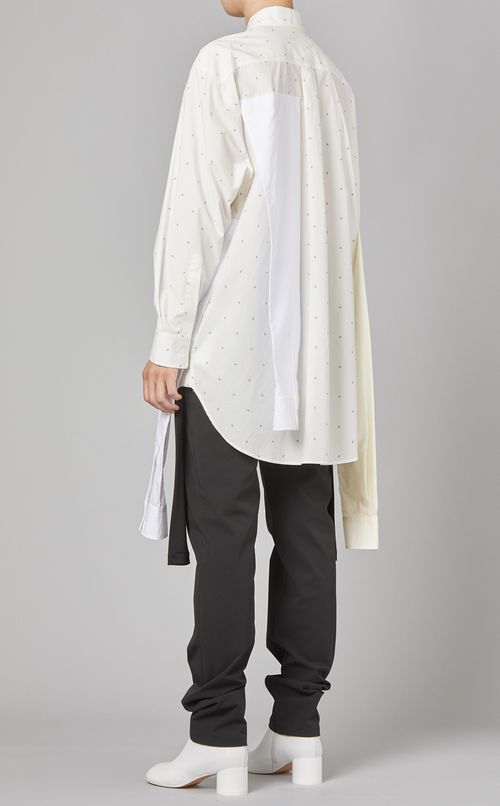 ロゴプリントコットンシャツ