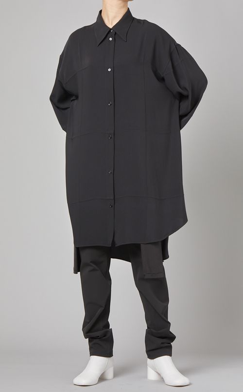 ジョーゼットロングシャツ