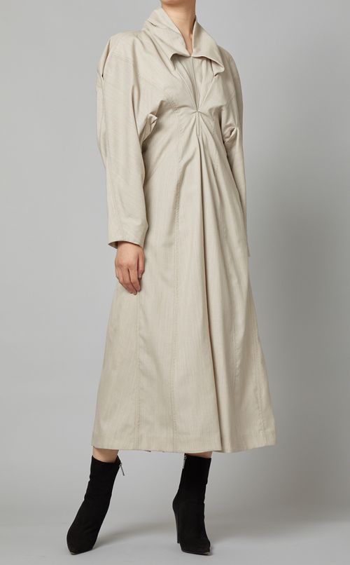 ウールデザインシルエットドレス