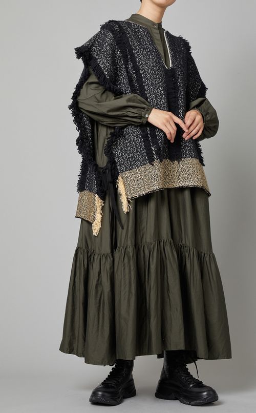 コットンティアードワンピース