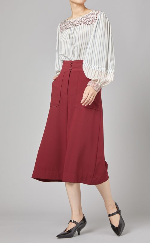 パッチワークストライプブラウス