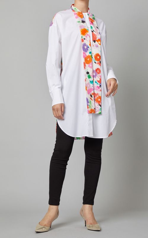 バックプリントボウタイワンピース