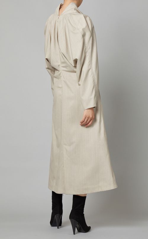 ウールデザインシルエットドレス