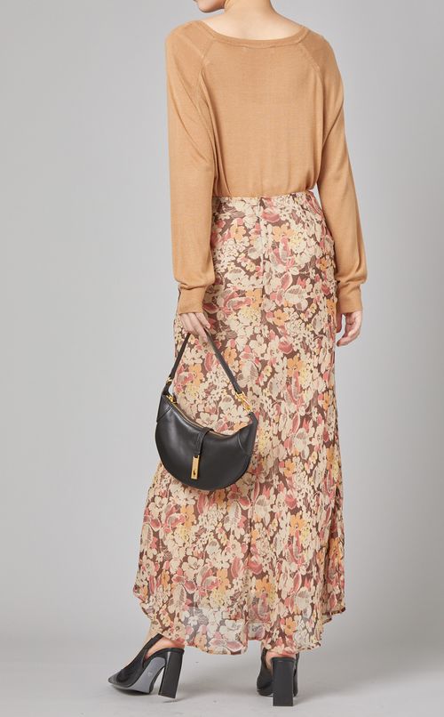 フラワープリントスカート