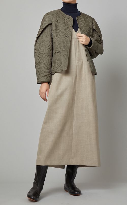 キルティング刺繍ジャケット