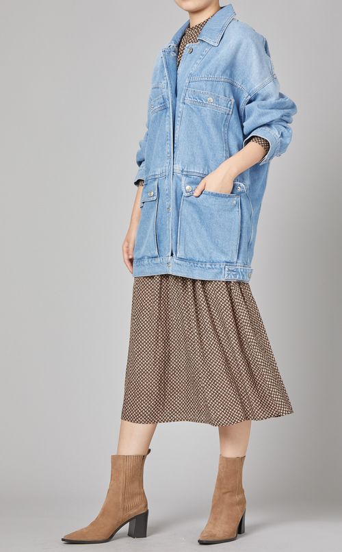 フロントポケットデニムジャケット