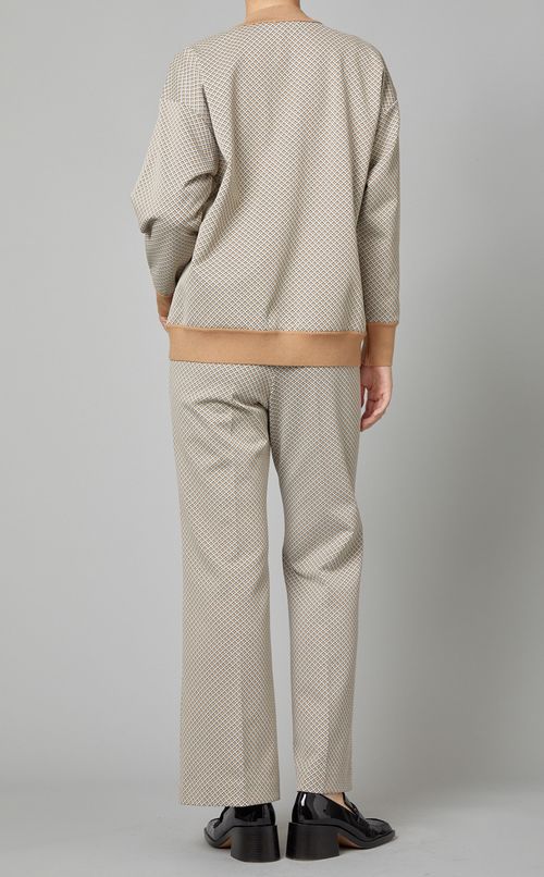 バイカラーニットカーディガン