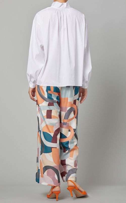 ブロードボウタイブラウス