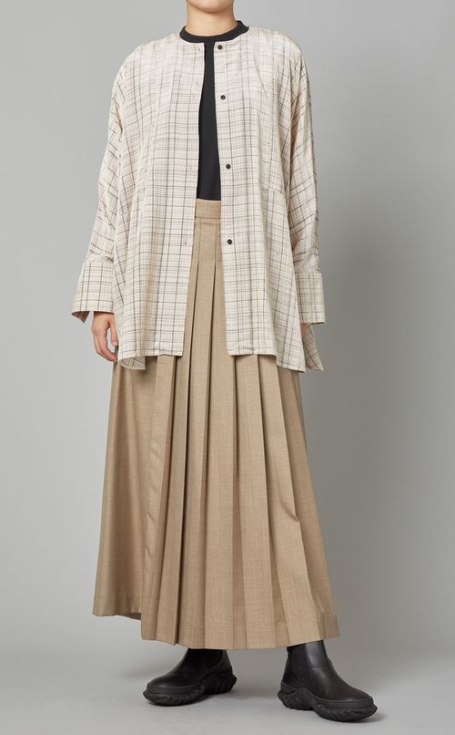 フロントオープンブラウス