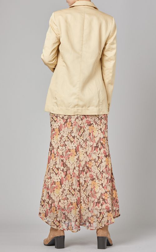 リネン混テーラードジャケット