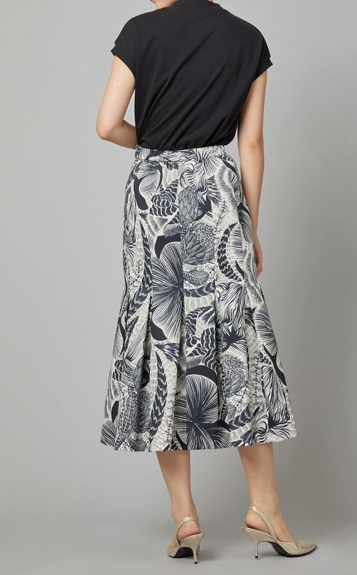 プリントフレアスカート