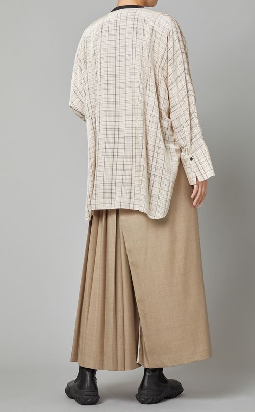 フロントオープンブラウス