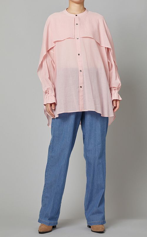 ドローストリングシャンブレーパンツ