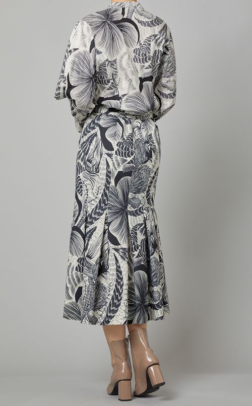 コットンプリントブラウス