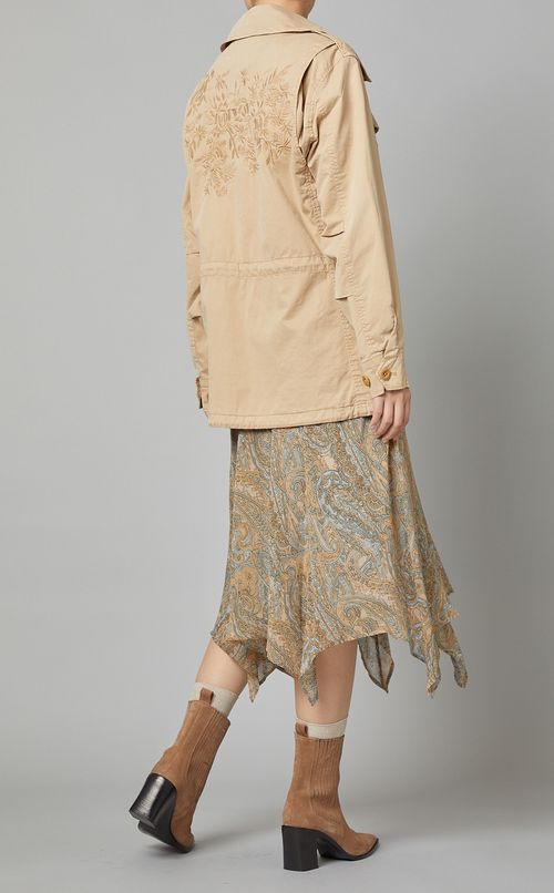 フラワー刺繍ジャケット