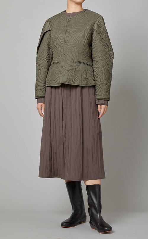 キルティング刺繍ジャケット