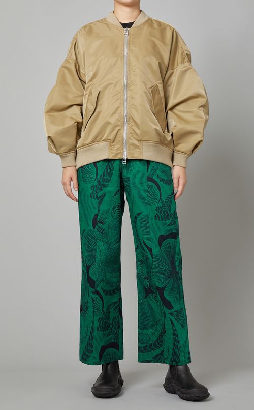 コットンプリントイージーパンツ