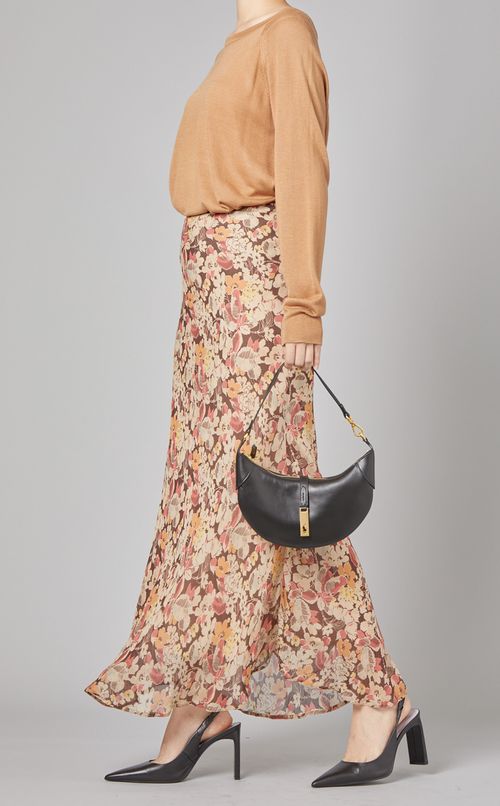 フラワープリントスカート